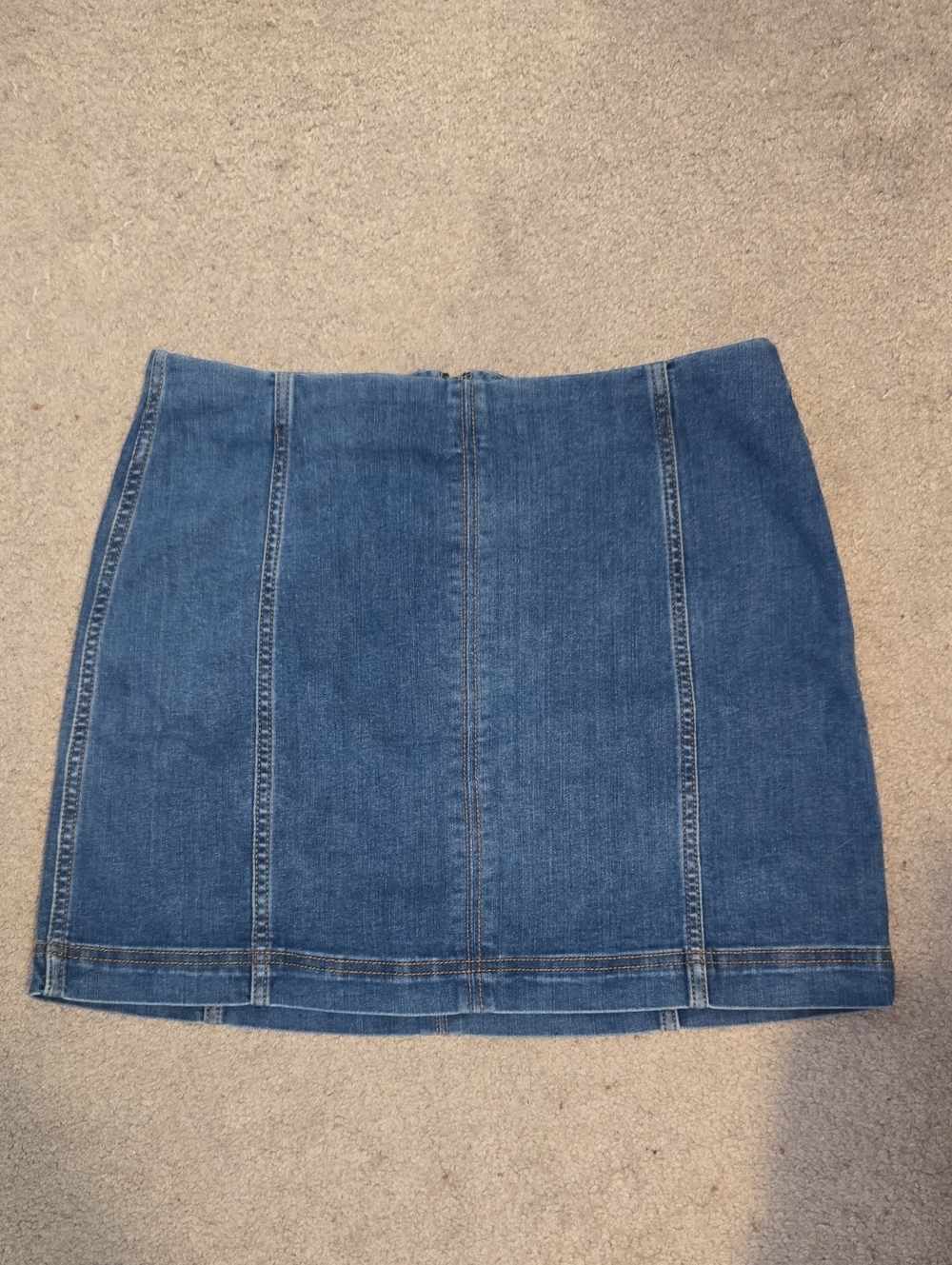 wild fable Blue Denim Panel Mini Skirt